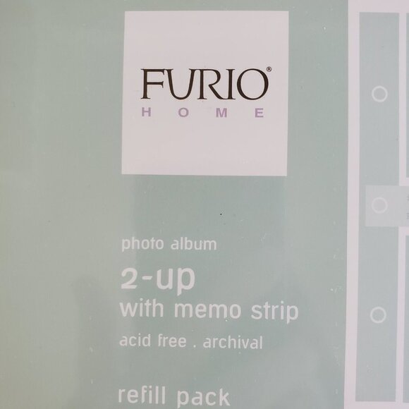 Furio Home Photo Album Refill Pack 2 Up with Memo Strip Acid Free Archival 4x6 " - Picture 1 of 5